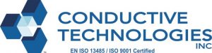 Conductive Technologies Inc. logo. EN ISO 13485/ISO 9001 Certified.